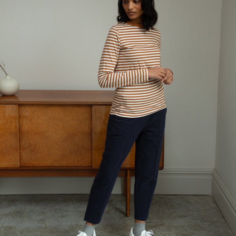 NWT Beaumont Organic Cotton Pants Elastic Waist Size S